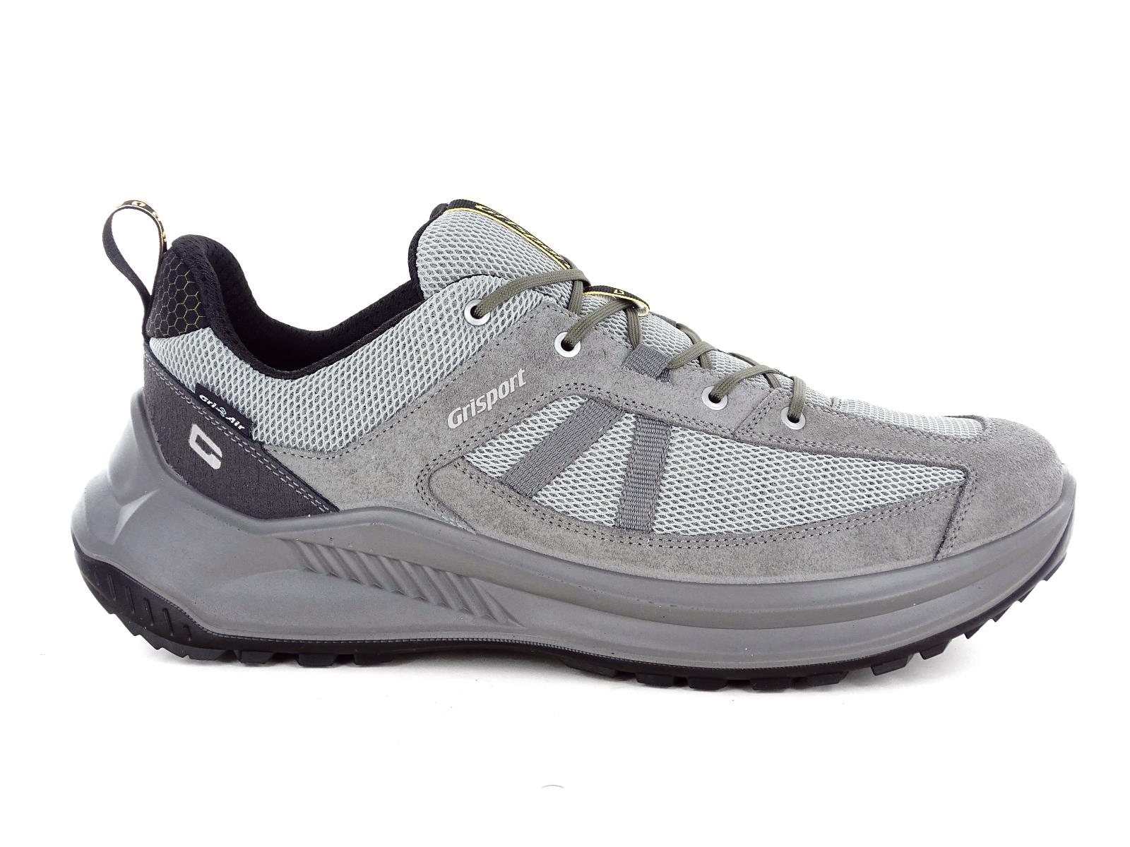 GRIS155276 GRISPORT HERREN-LEDERSNEAKERS F/SINT.